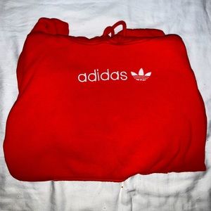 Red Adidas hoodie